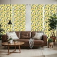 thumbnail image 2 of Ambesonne Lemon Window Curtains, Vibrant Colored Sliced Fruit, Each 28" W x 63" L, Dried Rose Yellow, 2 of 5