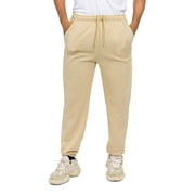 G-Style USA Men's Casual Lounge Fleece Sweatpants with Pockets FL78-GSTYLE - Beige - 3X-Large