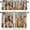 Kitchen-4, variant on Retro Rustic Coffee Kitchen Valance 3 Piece Kitchen Curtains Brown Beans Modern Latte Cappuccino Chic Theme Pattern Print Curtain Set 54x24 Inch, 3 Piece