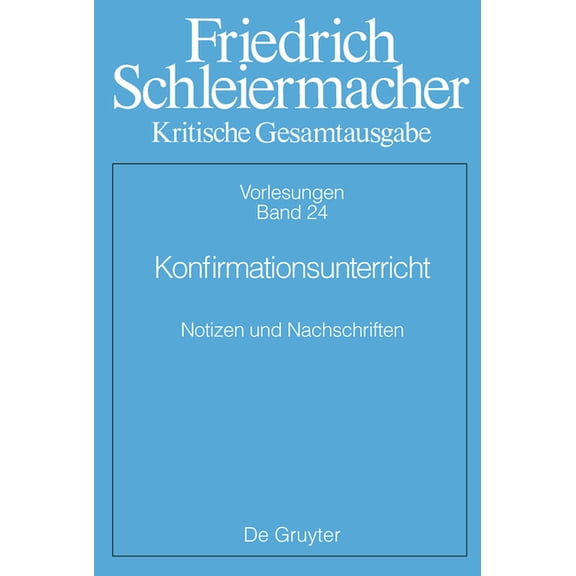 Konfirmationsunterricht: Notizen Und Nachschriften, (Hardcover)