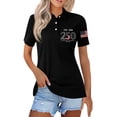 thumbnail image 2 of Trgacdwlo 1776-2026 250 Years Anniversary Polo Shirts for Women American Flag Short Sleeve Golf Polo Shirts for Women Tunic Shirt Black XXL, 2 of 4