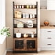 thumbnail image 5 of Gabinete de 3 Niveles de Hierro y Madera con Puertas de Malla, Librero Industrial con 3 Estantes, 5 of 6