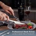 thumbnail image 6 of 24-Piece Silverware Set, Stainless Steel Flatware Set Service for 6, Tableware Cutlery Set for Home Restaurant Party, Dinner Forks/Spoons/Knives, Square Edge & Mirror Polished, Dishwasher Safe, 6 of 7