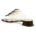 thumbnail image 6 of Cecelia New York Lincoln Slide Sandal Black White Slip On Clear Transparent Mule (10), 6 of 8