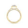 thumbnail image 3 of IGI Certified 0.80 Carat (ctw) Halo Solitaire Engagement Ring For Womens, Round Lab Grown Diamond Promise Ring For Her In 18k Solid Yellow Gold | F-G, VS-SI Quality Ring Size-4, 3 of 4
