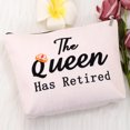 thumbnail image 3 of Retired Cosmetic Bag Retirement Makeup Bag Gift The Queen Has Retired Retired Queen Makeup Pouch Retirement Party Gift Colleagues Boss Subordinates Gift, 3 of 6