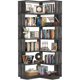 thumbnail image 1 of Estantería de esquina Armocity, 7 niveles, Etagere, roble gris, 1 of 8