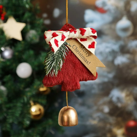 Vrorvz Christmas Tree Decorations Flock Ornaments Lights Christmas Garland Easy to Hang Sturdy and Reusable Indoor Outdoor Decor Suit Festival Gift 7.1x3.1in Red