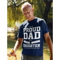 thumbnail image 6 of Tstars Mens Gifts for Dad Father's Day Shirts Proud Dad of a Freaking Awesome Daughter Funny Humor Father's Day Birthday from Daughter Cool Best Gift for Dad T Shirt, 6 of 8