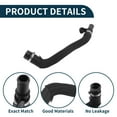 thumbnail image 4 of Manguera del radiador de Unique Bargains, manguera de calefacción del radiador, tubo de salida del radiador para Peugeot 508 2015-2017 No. 9807398080, tubo de refrigerante de goma negro 1 Pc, 4 of 6