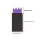thumbnail image 3 of INSPIRAR CHIC Pañuelos de bolsillo para hombres, triángulos preplegados en tarjeta, pañuelo de traje, púrpura, talla única, 3 of 4