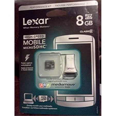 Lexar 4 Gb Microsd - Lexar High Speed MicroSDHC 8 GB Class 6 Flash Memory Card with Reader