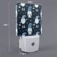 thumbnail image 2 of Uemuo Gnome and Snowflakes Night Light, Night Lights Plug into Wall, Dusk to Dawn Sensor Warm White Led Night Light 0.5W-US, 2 of 9