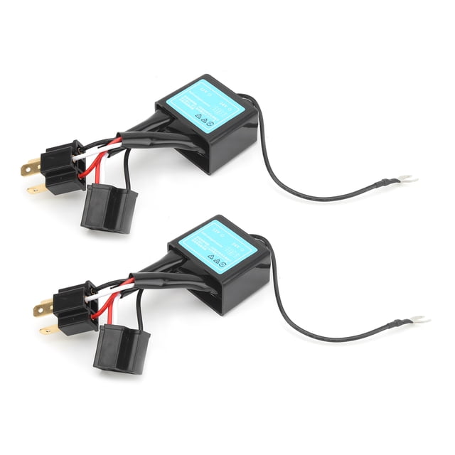 Faro decodificador LED sin errores para convertidor de polaridad H4, eliminación de fallos antiparpadeo, 2 uds.