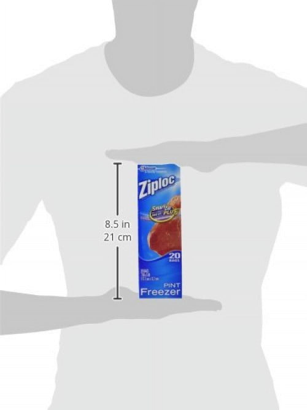 Ziplock Pint Heavy Duty Freezer Bags - 20 Pack
