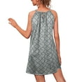 thumbnail image 1 of Qarigey Vestido informal con estampado sin mangas bohemio elegante estético vestido playero fiesta de vacaciones ropa de moda de verano Vestidos Gris 3XL Qarigey AP010895-70, 1 of 6