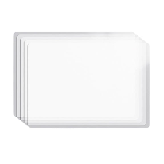 5 Pcs A3 A4 Clear Writing Pad Reusable Plastic Writing Mats For Students Exams Homework Calligraphy Practice