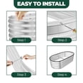 thumbnail image 4 of Utopia Home Galvanized Raised Garden Bed, 4 by 2 feet Lightweight Planter Boxes Outdoor with Easy Assembly, Large Garden Bed for Vegetables, Fruits, Flowers, Silver, Pack of 2, 4 of 8