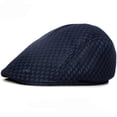 thumbnail image 5 of SikaFu New Summer Hat Cap Men Women Berets Solid Plain Ivy Gastby Flat Cap Breathable Duckbill Pierced Mesh Cap Beret Caps, 5 of 6
