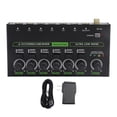 thumbnail image 2 of 6 Channel Audio Mixer, Low Noise Line Stereo Audio Mixer, Independent Volume Control, for Small Clubs or Bars Microphones Guitars Bass Keyboards Stage Mixer, 2 of 7