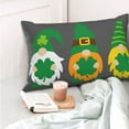 thumbnail image 4 of Kdxio Cotton Pillow Cases 16"x24" Pillowcases,Soft and Breathable Bedroom Pillow Cases-Spring St Patrick’S Day Irish Gnomes-No Pillow Core, 4 of 5