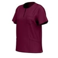 thumbnail image 5 of Hvyesh Scrubs Sets for Women 2 Piece Nurse Working Uniforms Casual Comfy Solid V-Neck Caregiver Top and Drawstring Waist Pants with Pockets, 5 of 8