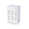 thumbnail image 4 of Set Xtellar 6 Copas De Cristal Labrado Copa Vidrio Colores Color Transparente, 4 of 5
