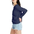 thumbnail image 3 of Hanes Women’s EcoSmart Cotton-Blend Fleece Crewneck Sweatshirt, 3 of 5