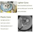 thumbnail image 5 of Collar ajustable para mascotas, conos protectores para el cuello del gato para dejar de lamer heridas, conos ligeros para gatitos después de la cirugía, collar isabelino E para gatos, perros, 5 of 5