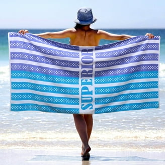 Superior Mira Striped Cotton Large Oversized Beach Towel, 34