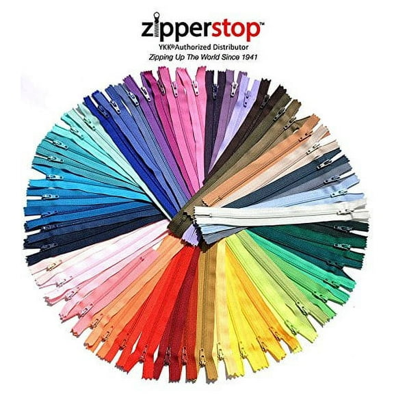 Zipperstop Wholesale Ykkâ® 54 Pieces Mix Nylon Coil Zippers Tailor Sewer Craft 14" Inch Crafter'S Special -