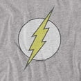 thumbnail image 2 of DC Flash Flash Little Logos Women's T Shirt, Athletic Heather, Medium, 2 of 6