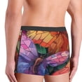 thumbnail image 3 of Fotbe Colorful Butterfly Cluster Men’s Total Support Pouch Boxer Briefs, X-Temp Cooling, Moisture-Wicking Underwear, Regular, Long-leg and Trunk-XX-Large, 3 of 6