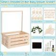 thumbnail image 2 of Armario para baby shower Jupwalz de madera con perchas y letras, 2 of 7