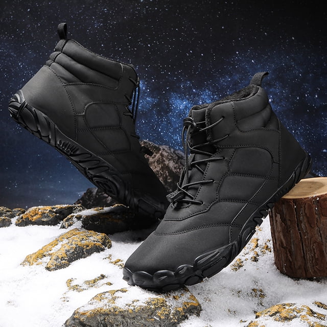 Snow Mujer Hombre Bota ligera y acogedora con forro de piel de invierno a prueba de salpicaduras (46) Negro Wdftyju Tenis De Mujer Tenis De Hombre