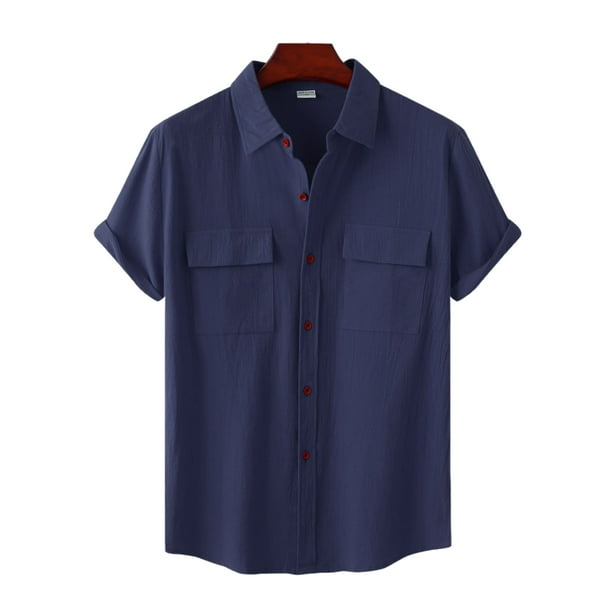 Navy blue t top shirt with collar