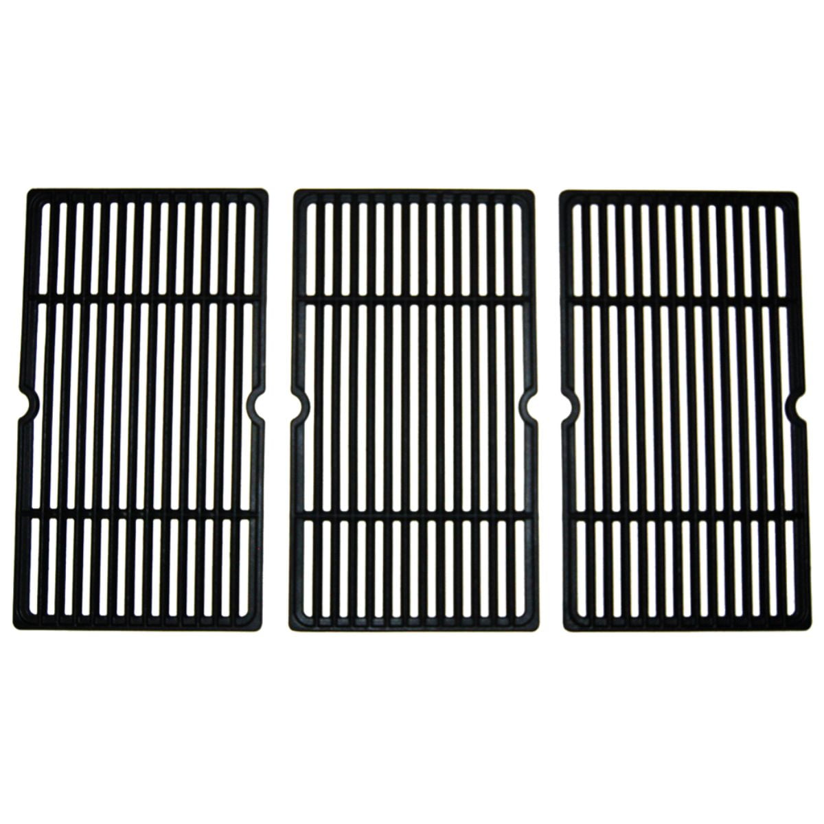 Music City Metals 68763 Matte Cast Iron Cooking Grid Replacement for Select Gas Grill Models by Charbroil Set of 3 Kenmore and Others 