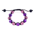 thumbnail image 2 of Bling Jewelry Mens Black Navy Blue Gold Bead Pave Crystal Ball Strand Bracelet, 2 of 5