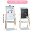 thumbnail image 2 of Caballete de Arte para Niños de Aprendizaje - Pizarra Blanca de Doble Cara y Pizarra, Pizarrones para Niños con Tablero, Doble cara Caballete de Pie Ajustable para niños (Pequeño), 2 of 7