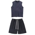 thumbnail image 4 of Men's Suit Set for Spring Summer Lightweight Breathable Vest and Relaxed Shorts Ensemble for Casual Daily Wear, 4 of 4