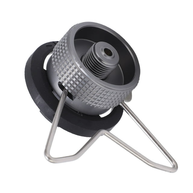 Adaptador De Estufa De Gas De La Parrilla De Campamento, aleación De Aluminio Buena Practicabilidad Función De Cierre De Autocuración Adaptador De Estufa De Gas De Peso Ligero