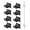 Black, variant on Easy GadgetX Rods, 8PCS Easy GadgetX - Adjustable Curtain Rod Clips & Curtain Rods (White)