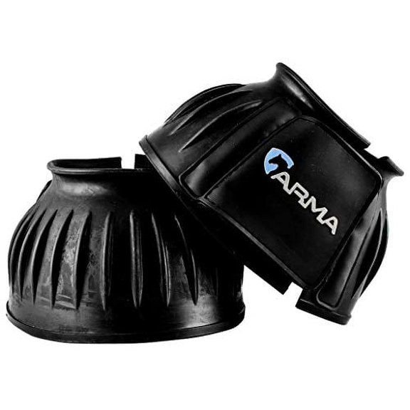 Shires Arma Overreach Bell Boots: Protect Your Horse's Hooves in Style Black / Pony