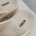 thumbnail image 4 of Cuñas Cómodas Y Respetuosas Con El Chanclas Gruesas G Zuecos Sandalias Mujer Plástico Impermeable Mula Goma Plataforma Tacones Informal Versátil Modelo Punta Cerrada para Piscina Playa, 4 of 9