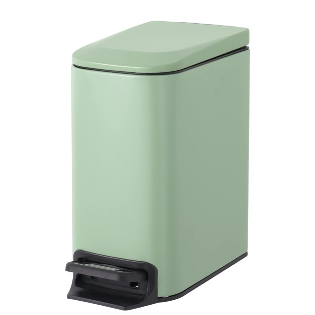 Bote de basura Cesun para baño pequeño, 6 L, 1,6 g, con tapa de cierre suave