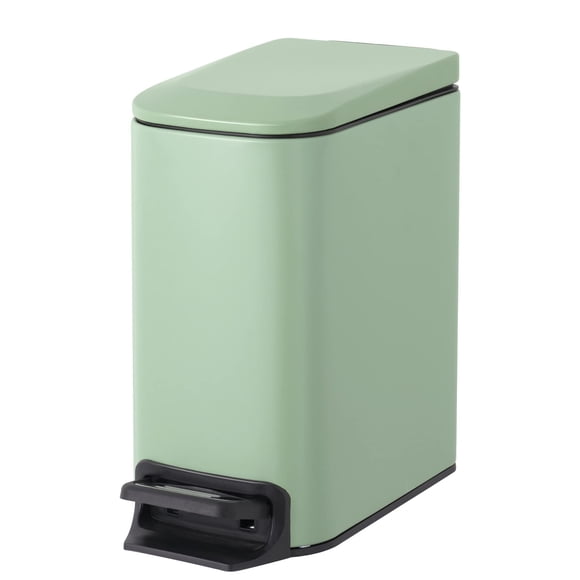Bote de basura Cesun para baño pequeño, 6 L, 1,6 g, con tapa de cierre suave