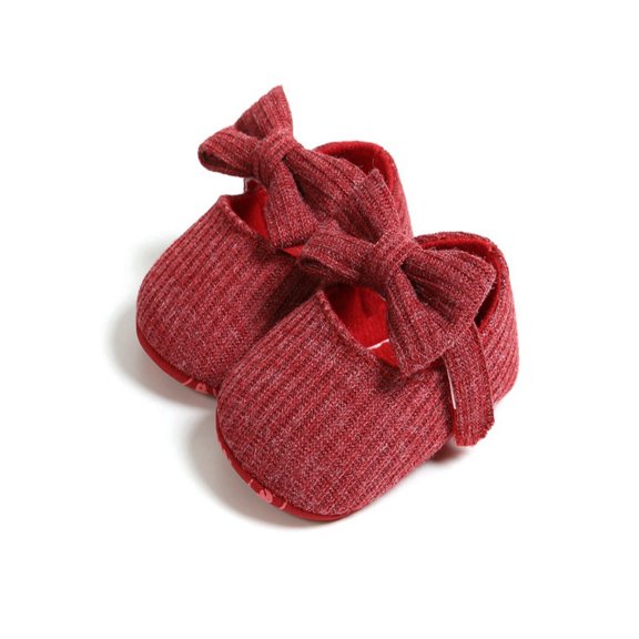 Autumn Baby Girl Anti-Slip Casual Walking Shoes Bow Sneakers Soft Soled First Walkers