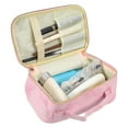 thumbnail image 6 of Unique Bargains Makeup Bag Marble Cosmetic Travel Bag Make Up Brush Organizer Bag Storage for Women Pink 8"x5"x4", 6 of 7