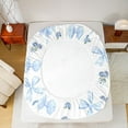 thumbnail image 5 of Feelyou Blue Princess Bowknot Full Size Sheets, Fashion Rustic Rose Bed Sheets, 4 Pieces, 5 of 7