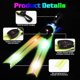 thumbnail image 2 of Blue and Green 2-Pack LED Flashing Lights for School Bag Reflectors with Colorful Lights USB Rechargeable, 2 of 5